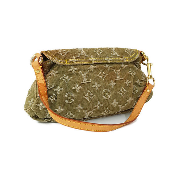 Louis Vuitton Pleaty Monogram Bag Denim Shoulder - Picture 1 of 8